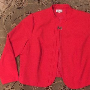 Vintage 60’s / 70’s Red Metal Closure Jacket